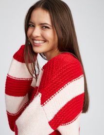 Pull maxi rayures