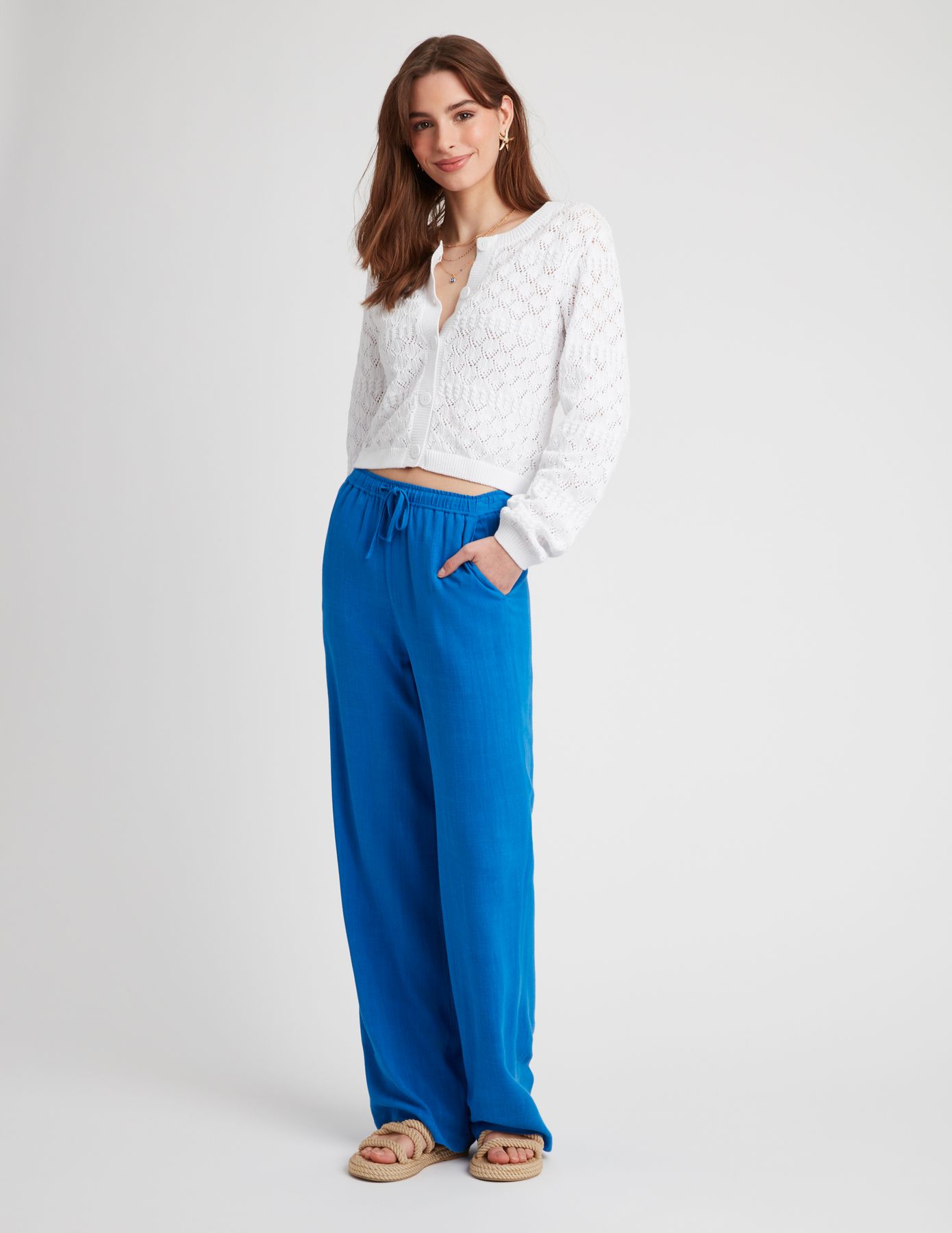 Gilet ajouré uni