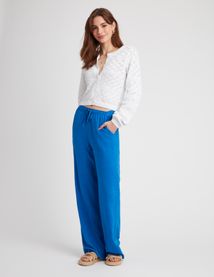 Gilet ajouré uni