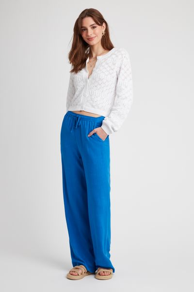 Gilet ajouré uni