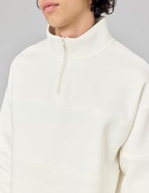 Sweat col montant zippé