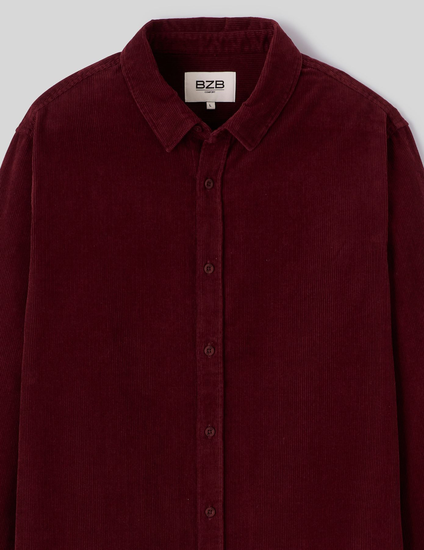 Chemise velours unie