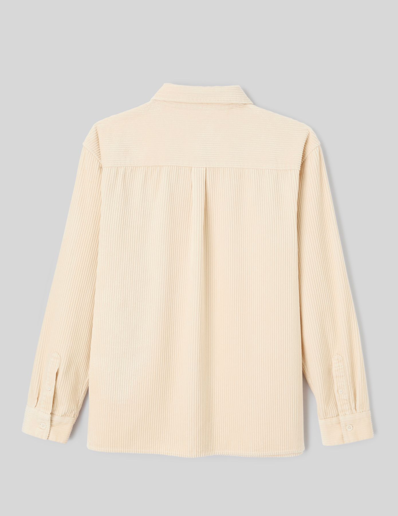 Chemise en velours c&ocirc;tel&eacute;