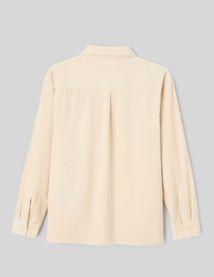 Chemise en velours c&ocirc;tel&eacute;