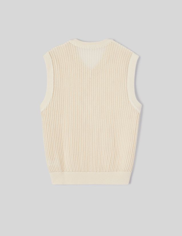 Pull uni sans manches