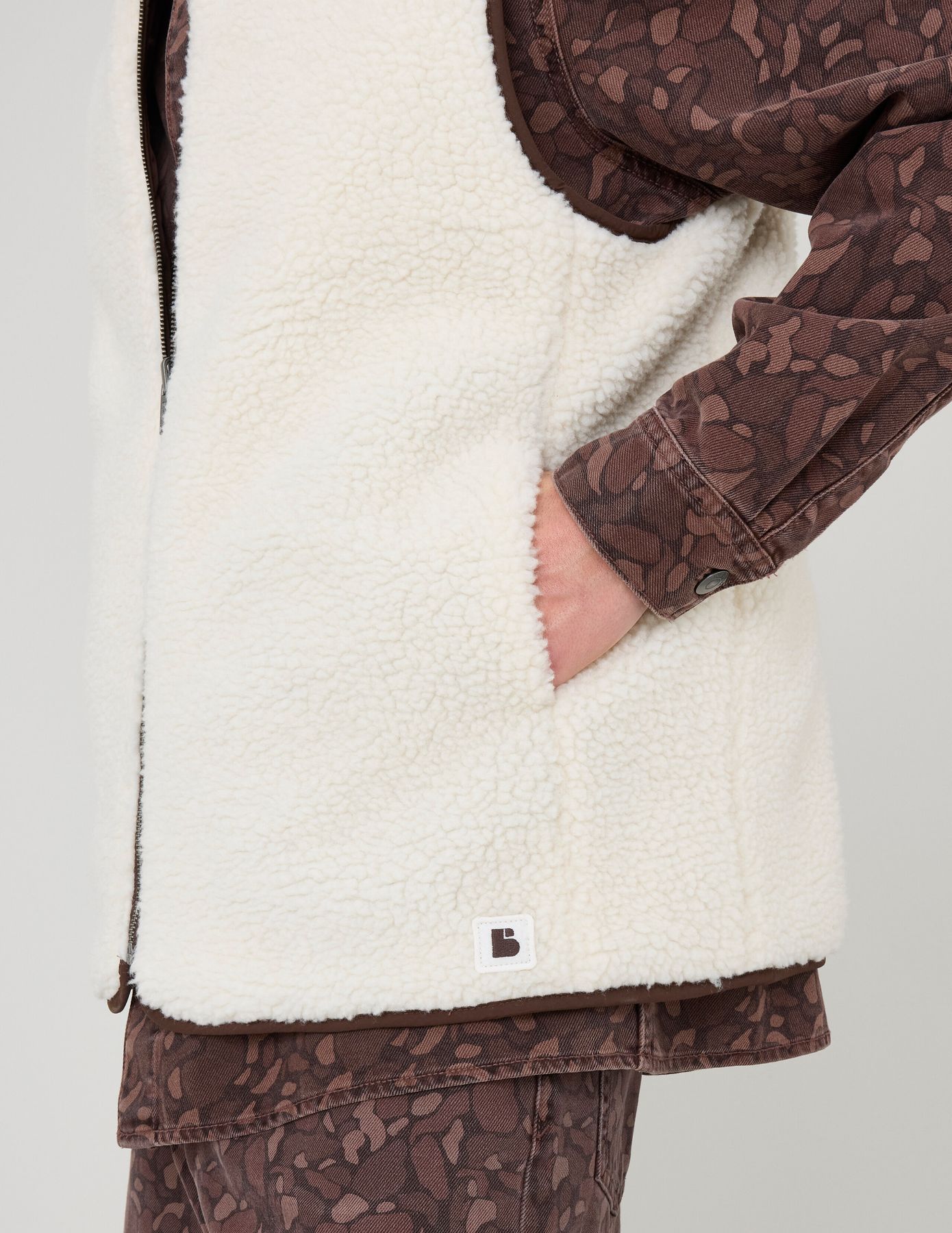 Blouson sans manches réversible