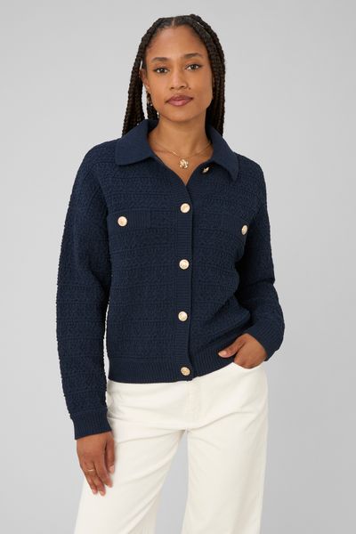 Gilet boutonn&eacute; col polo