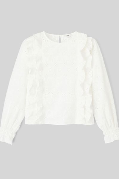 Blouse en broderie anglaise