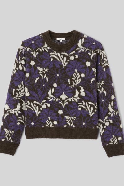 Pull jacquard floral