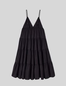Robe longue fluide à étages