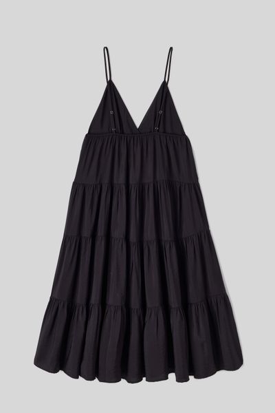 Robe longue fluide à étages