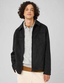 Veste zipp&eacute;e en su&eacute;dine