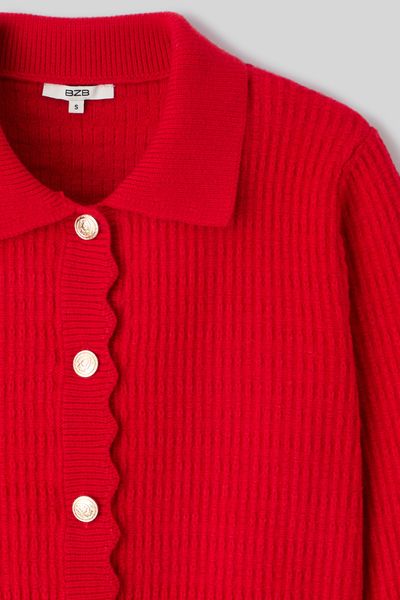 Gilet col polo boutonné
