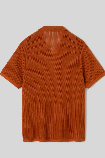 Polo en maille filet