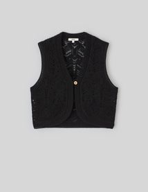 Gilet sans manches en crochet