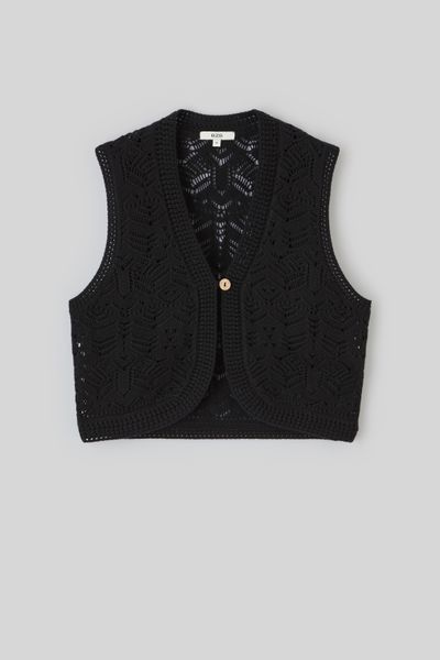 Gilet sans manches en crochet