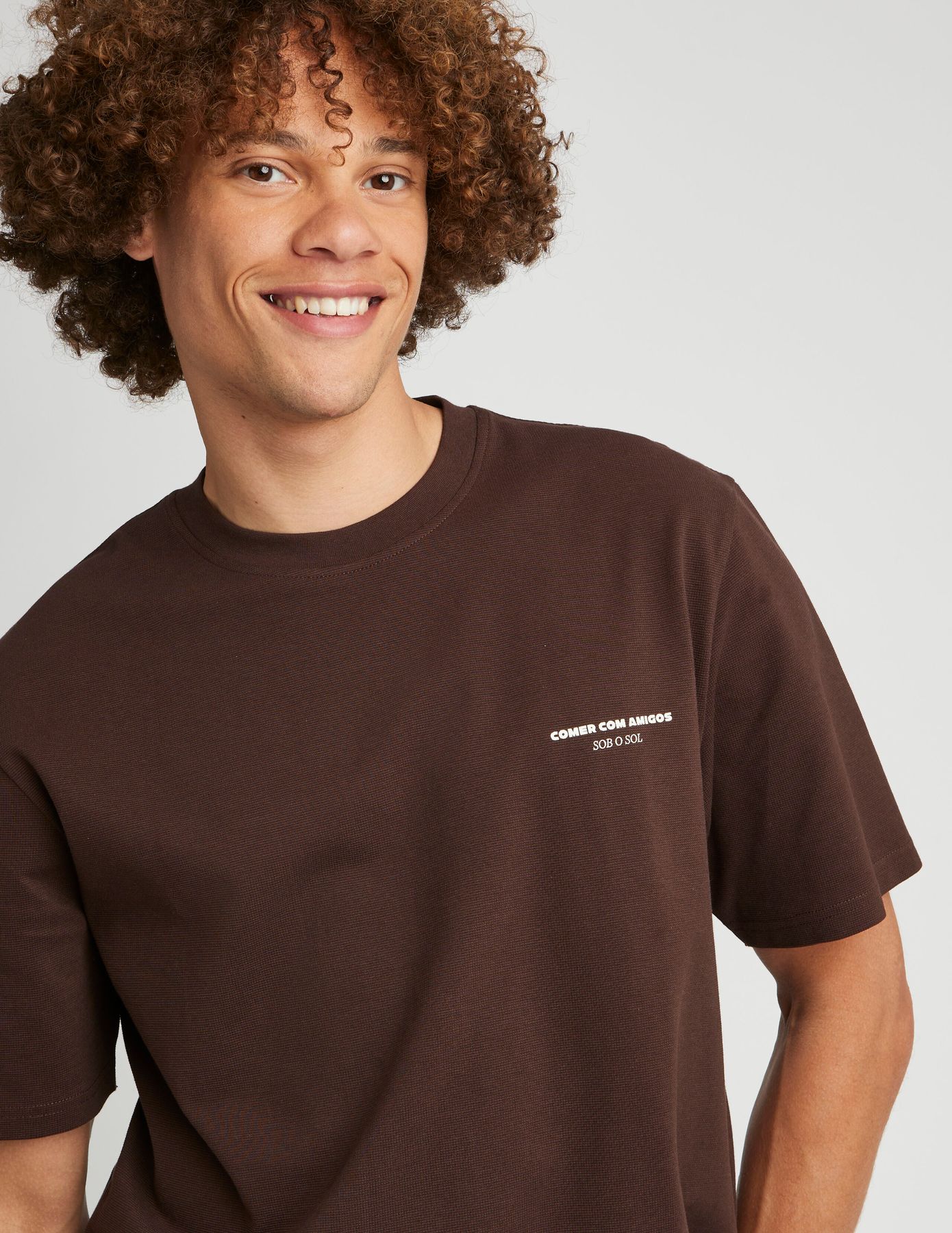 T-shirt gaufré imprimé