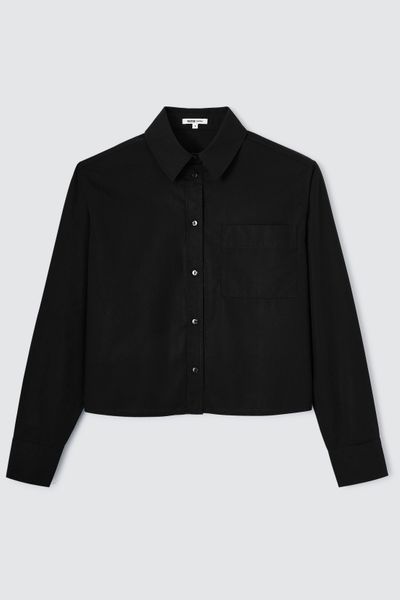 Chemise courte unie