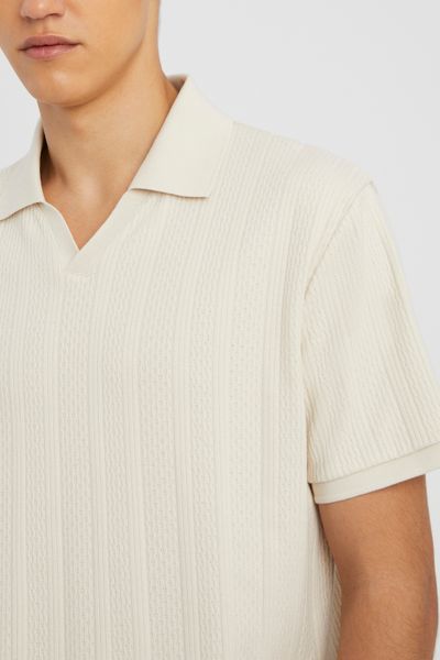 Polo maille fantaisie
