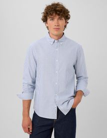 Chemise oxford ray&eacute;e