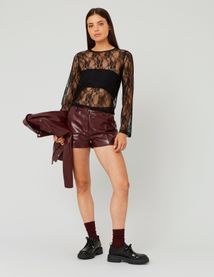 T-shirt en dentelle