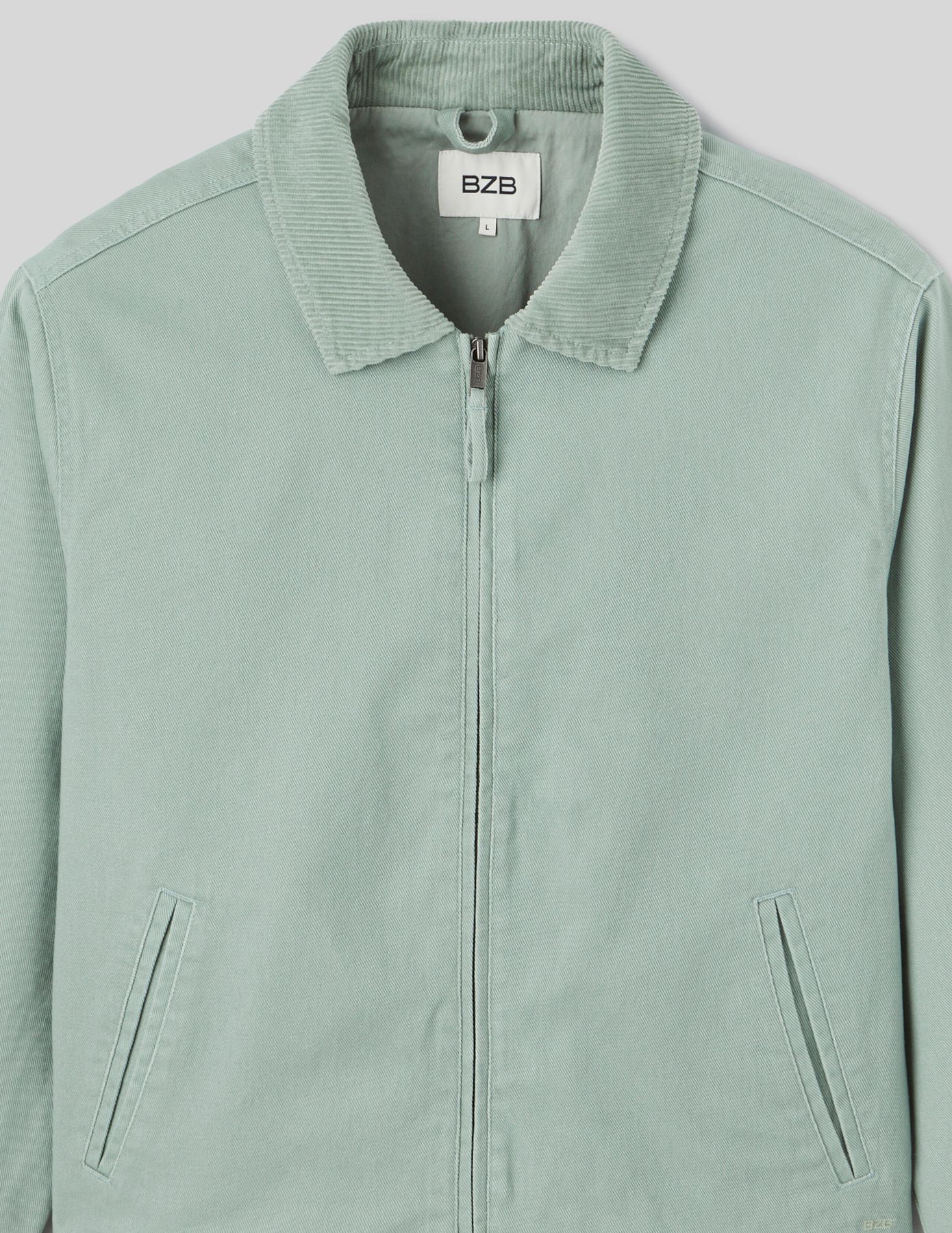 Veste zippée col velours