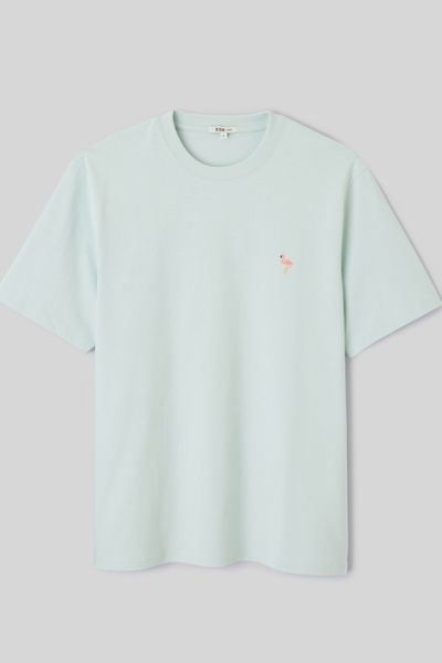 T-shirt broderie poitrine