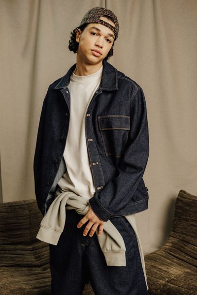 Veste trucker en jean