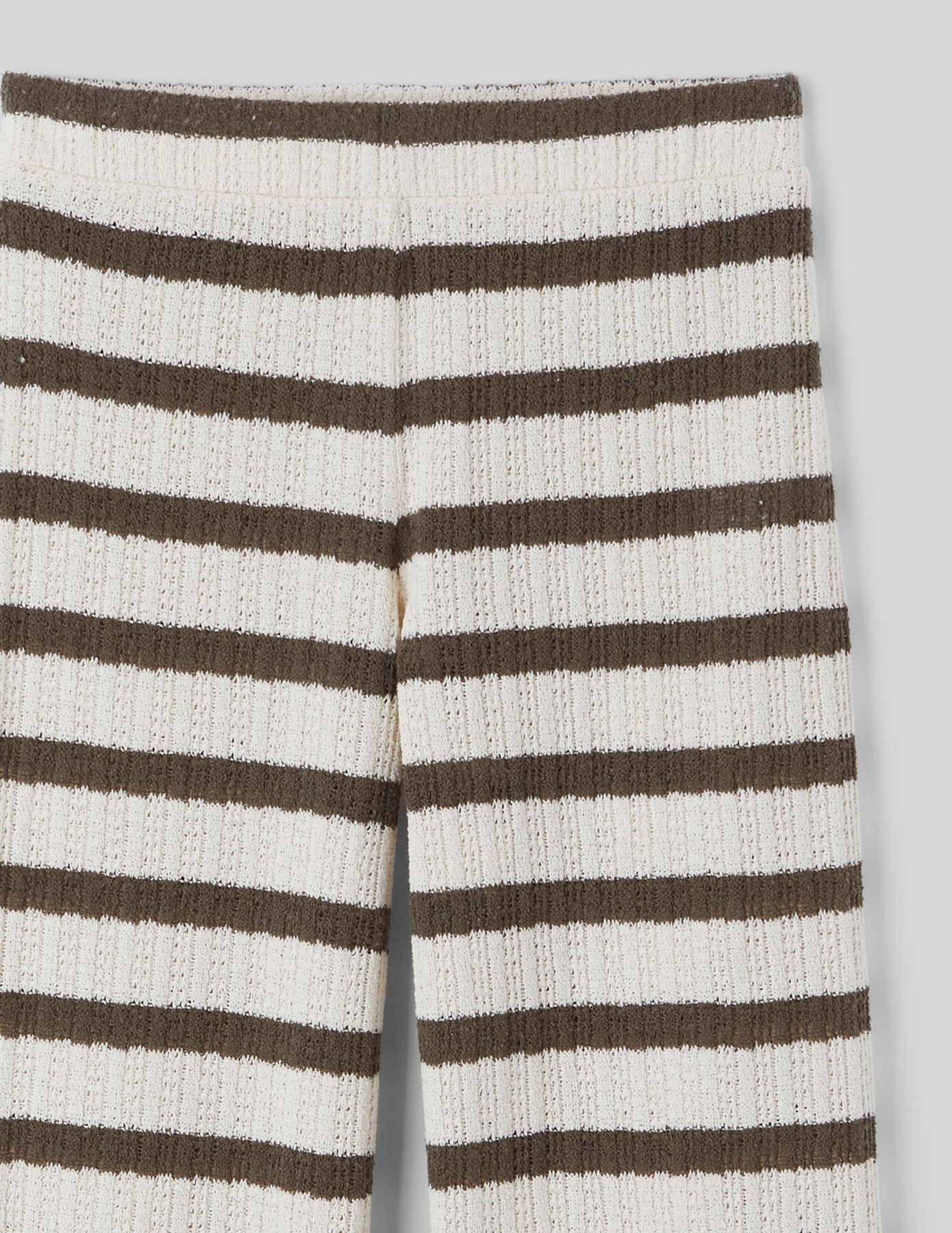 Pantalon crochet rayé