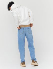 Sweat colorblock avec bande contrastée