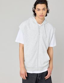 Sweat zippé sans manches