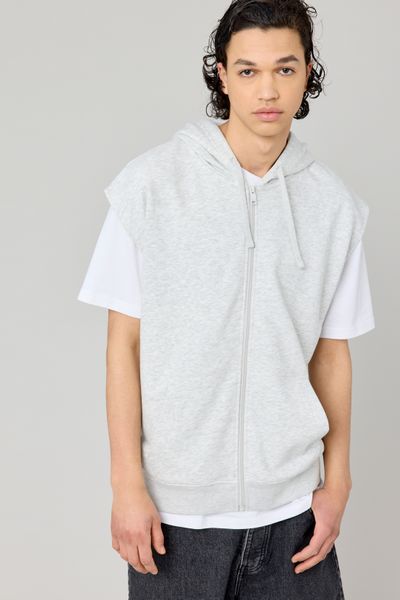 Sweat zippé sans manches
