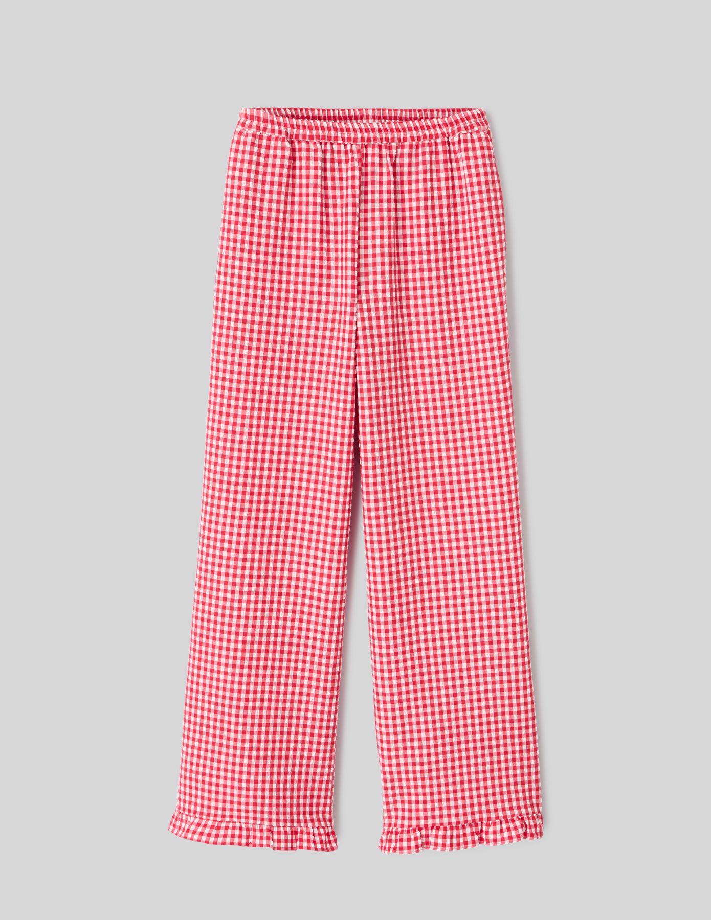 Pantalon fluide vichy