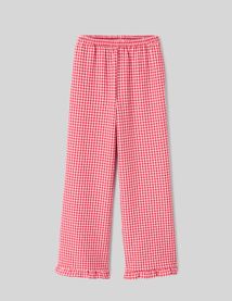 Pantalon fluide vichy