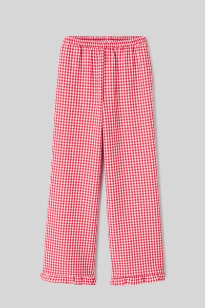 Pantalon fluide vichy