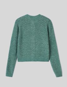 Gilet col rond boutonné