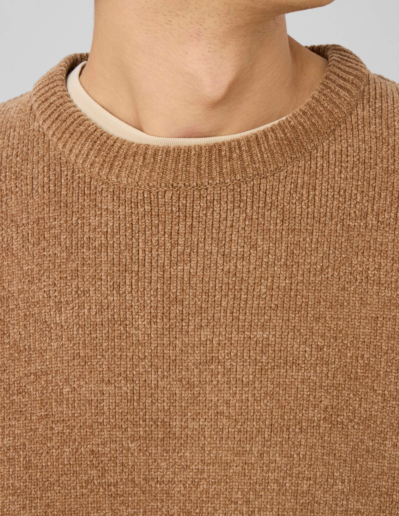 Pull maille chenille