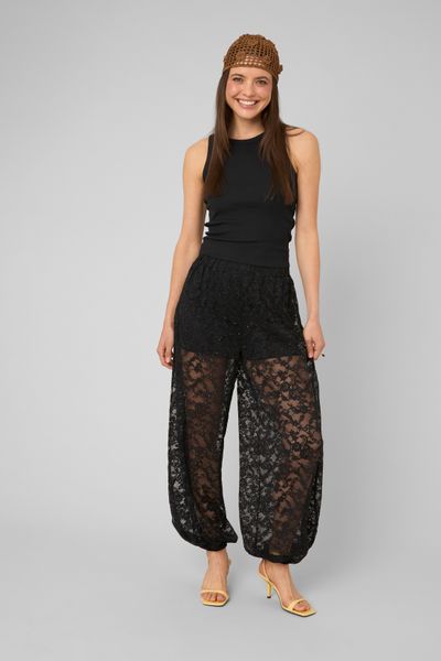 Pantalon bouffant en dentelle