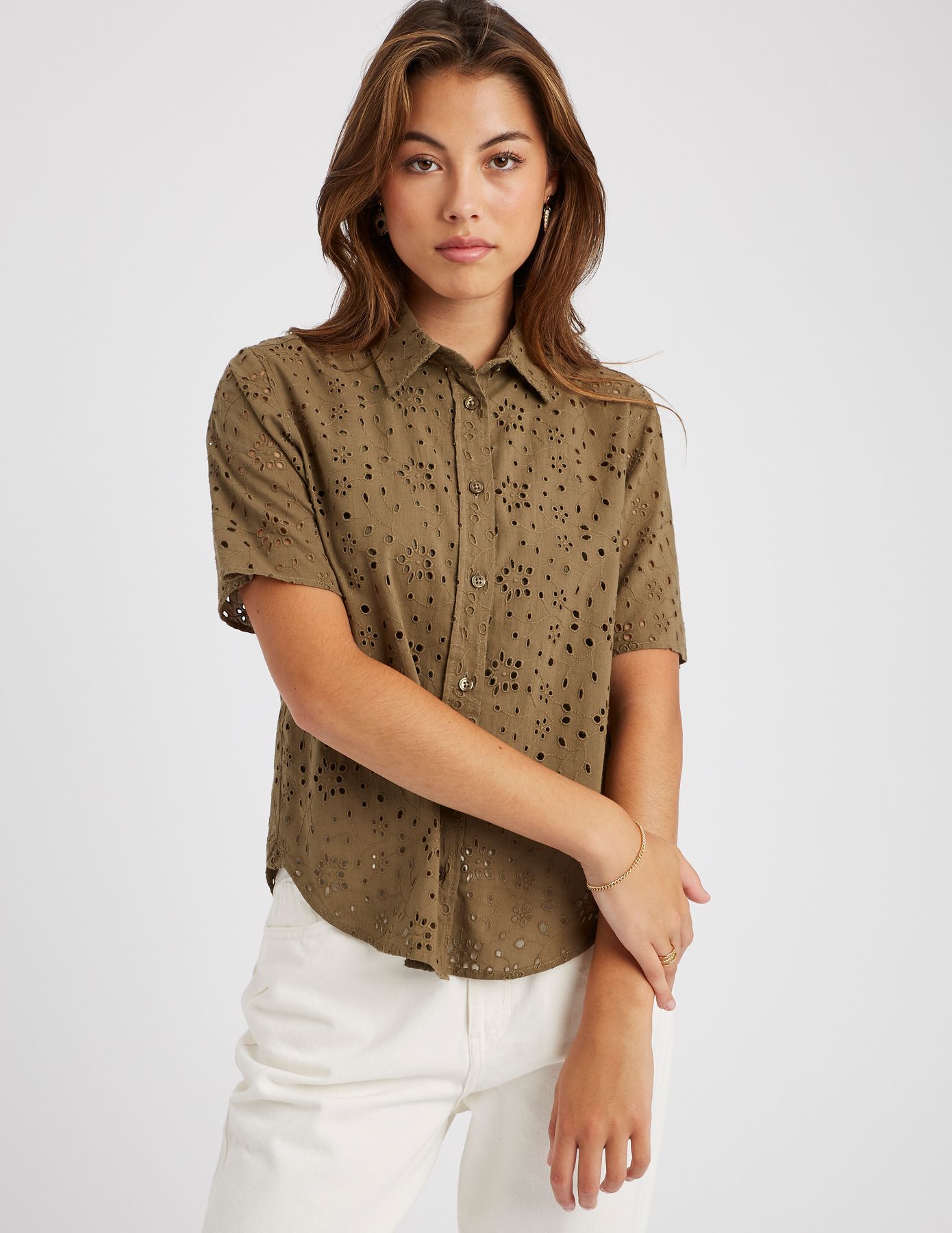 Chemisette broderie anglaise