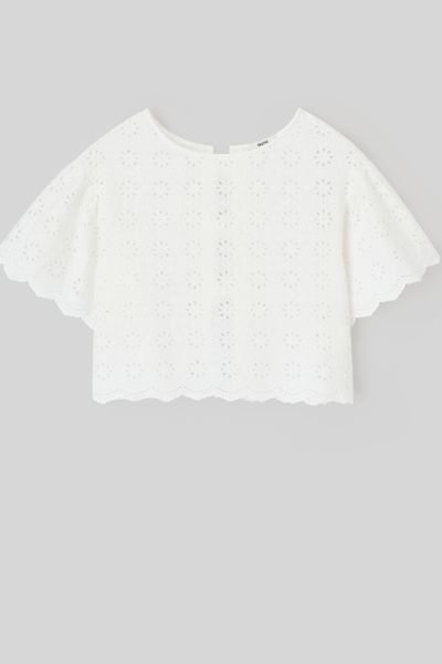 Blouse en broderie anglaise