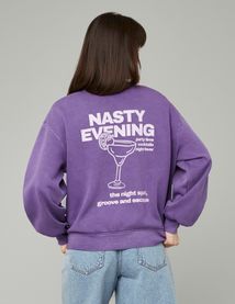 Sweat col rond imprimé