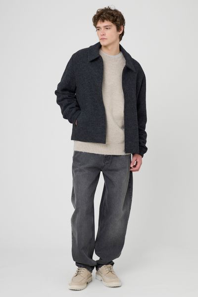 Blouson zipp&eacute; en laine