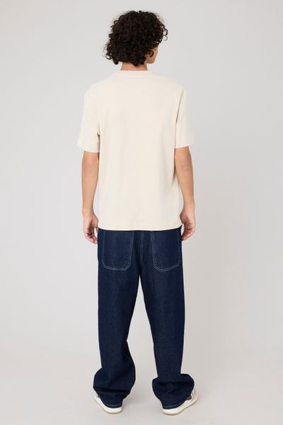 T-shirt lourd touché peau de pêche