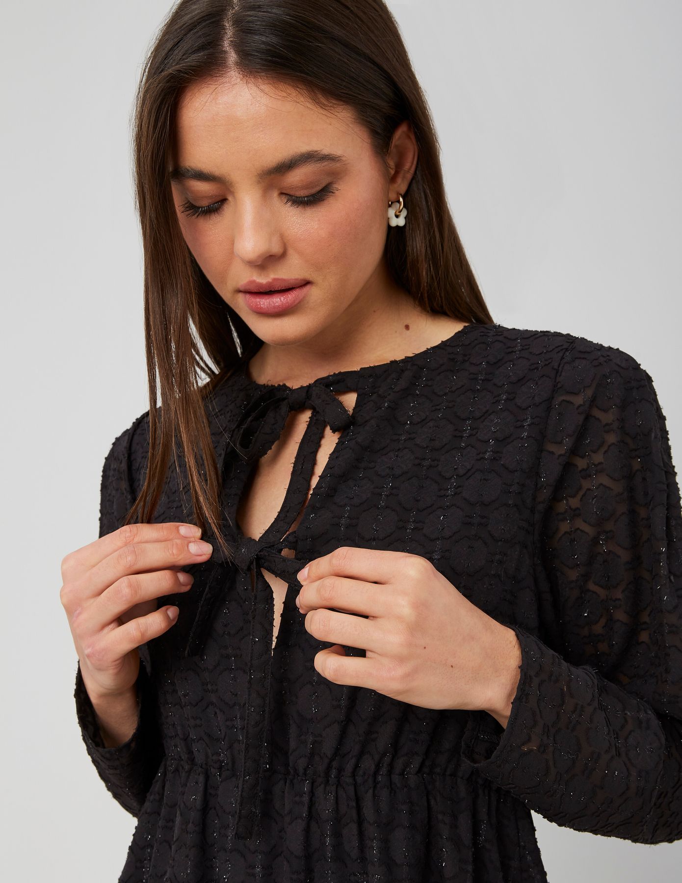 Robe courte jacquard