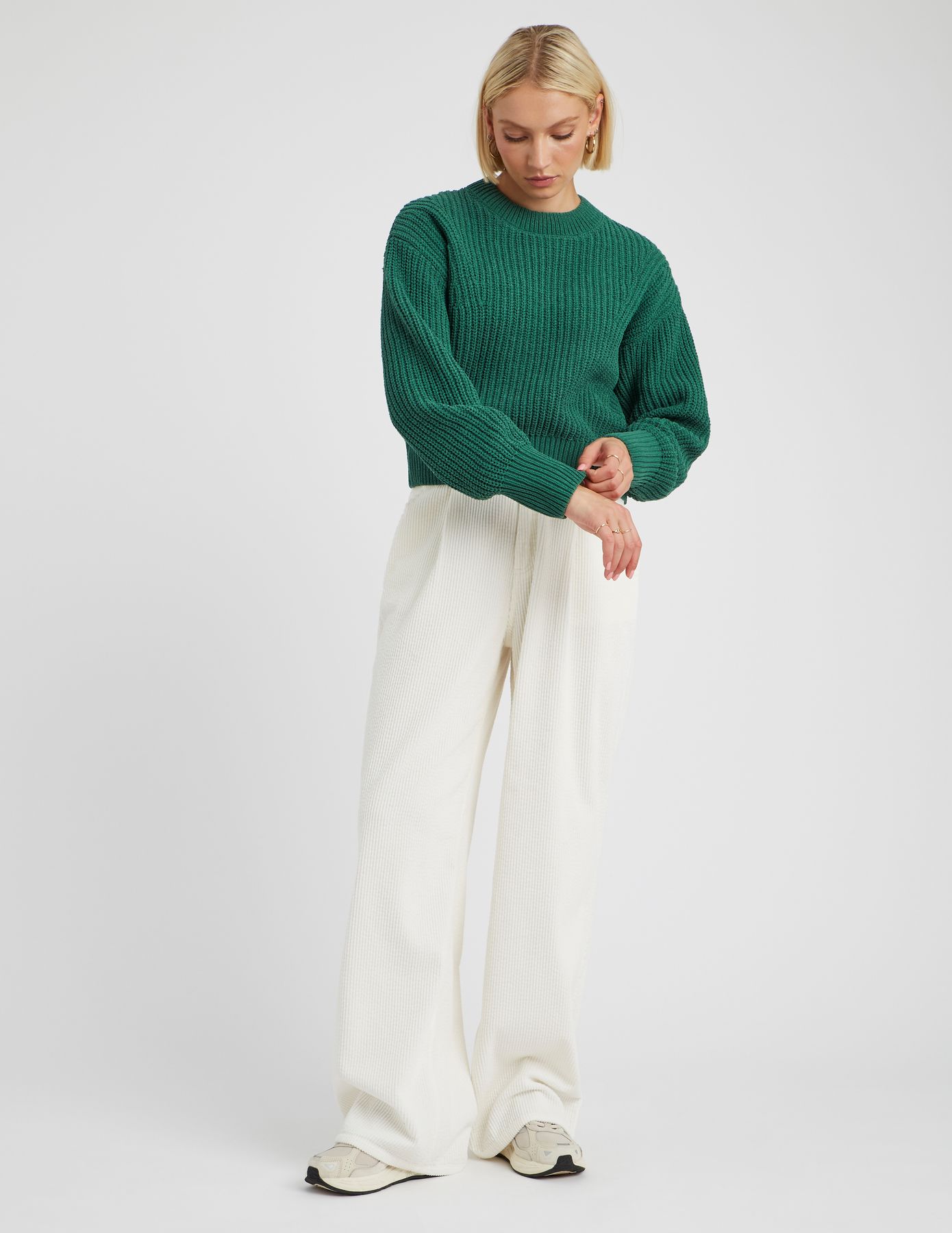 Pull col rond en maille