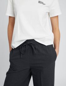Pantalon taille élastiquée polyester recyclé