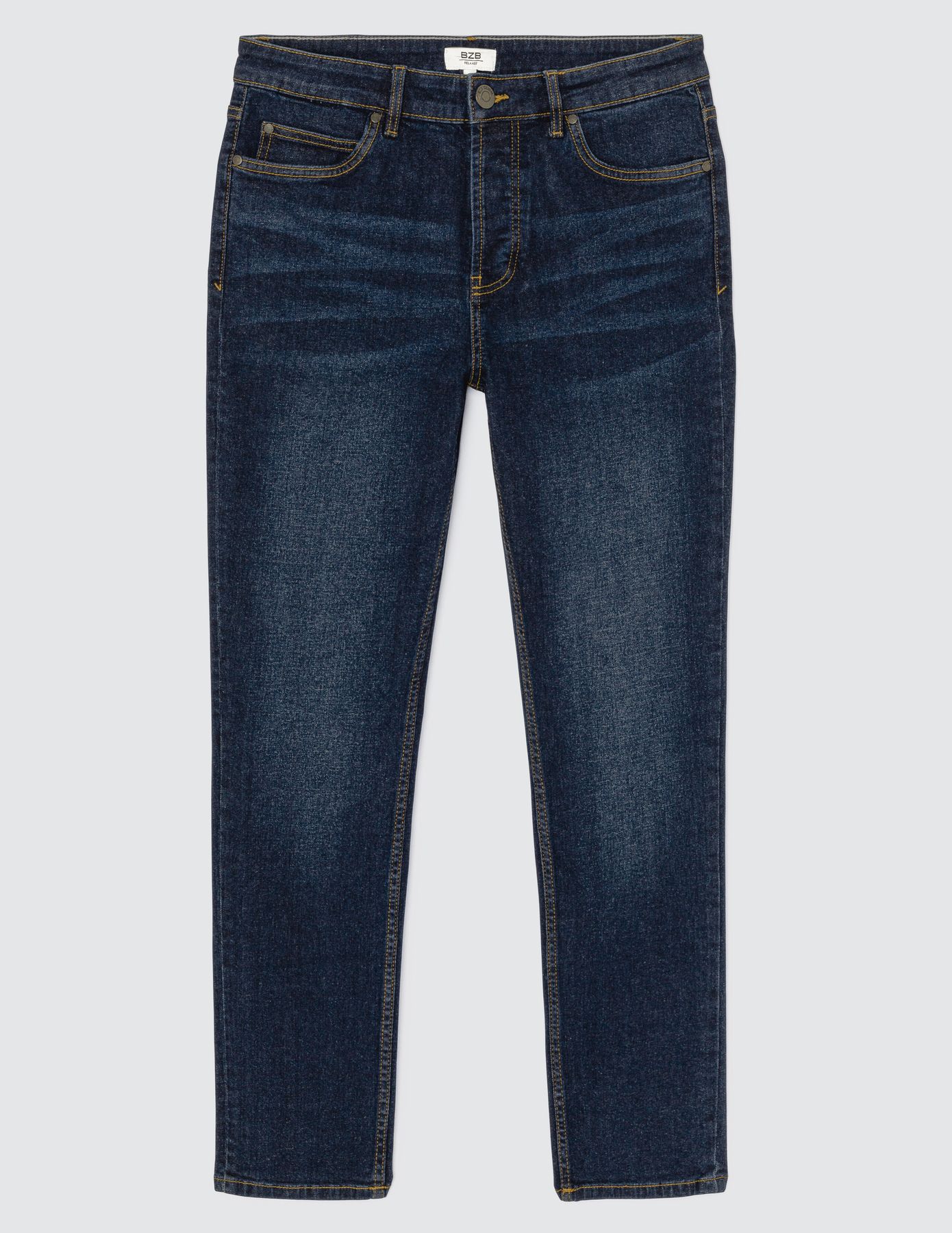 Jean straight délavé