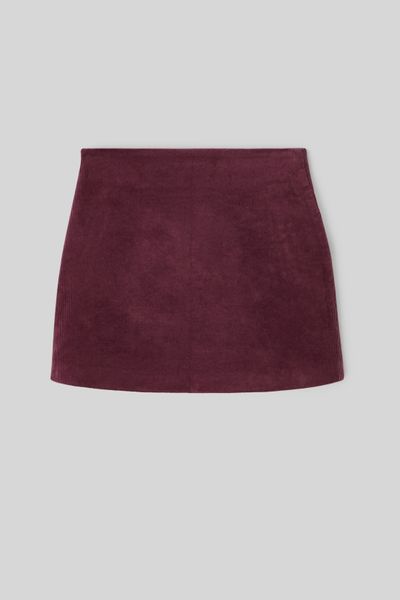 Jupe courte velours