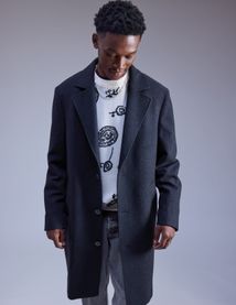 Manteau long en laine