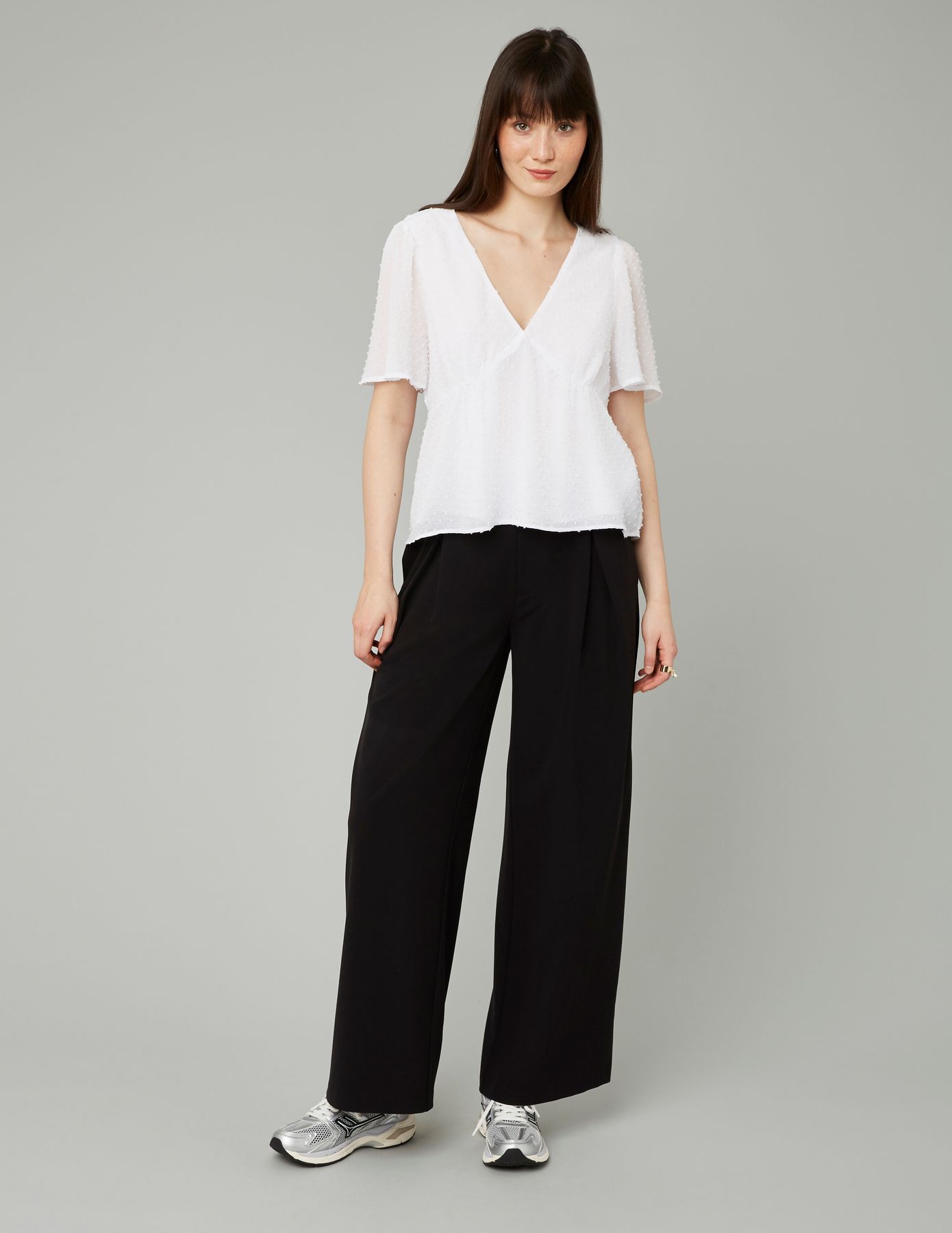 Pantalon large à pinces